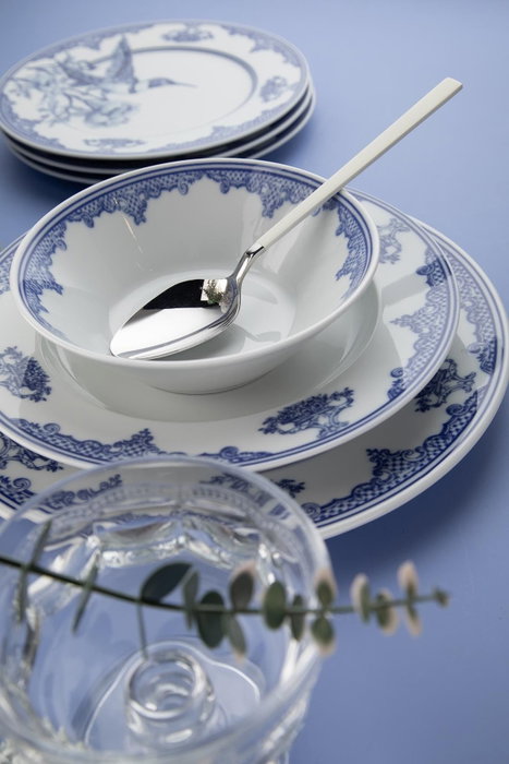 Hermia Vajilla de Porcelana 26 Piezas Azul y Blanco Hermia Vajilla de Porcelana 26 Piezas Azul y Blanco